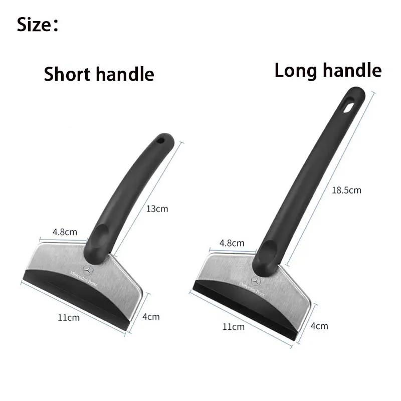 AAVW1 1Pcs Car Logo Snow Brush Cleaning Shovel Glass Ice Scraper Tool for Mercedes Benz AMG W212 W213 W205 W177 V177 W247 W176 GLC GLA