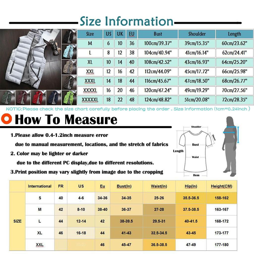 Menn Vinterfrakk Vattert Bomullsvest Varm Hette Tykk Vest Topper Jakke