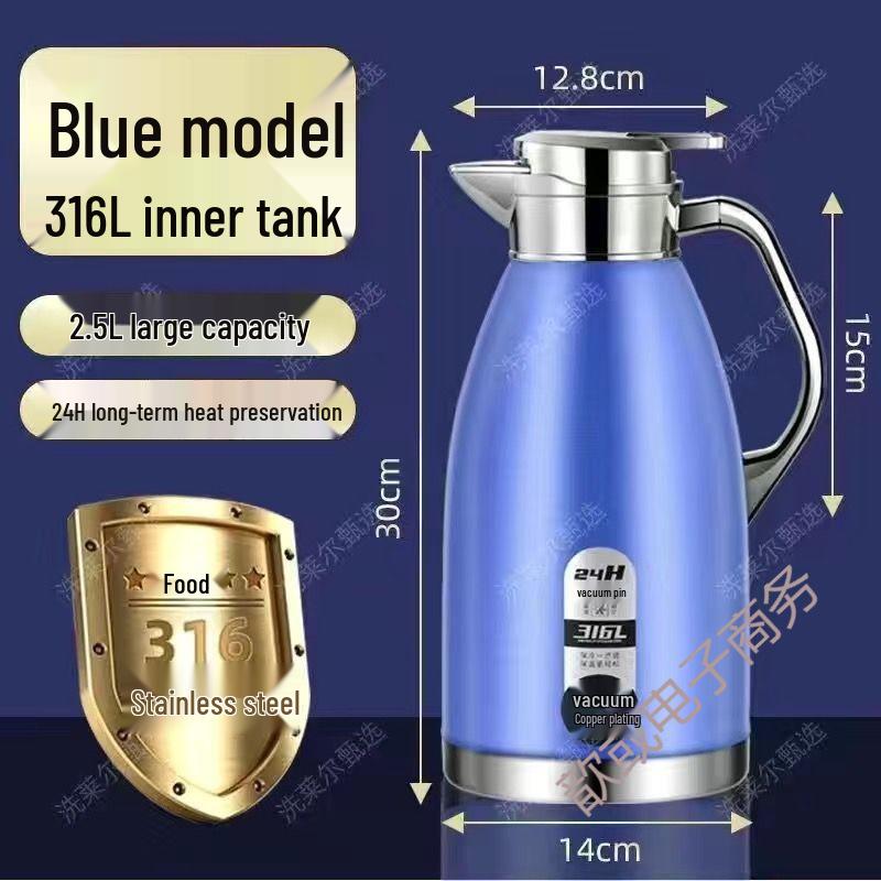 316 Stainless Steel Insulated Kettle for Home, Restaurant, or Hotel - Large Capacity Thermos