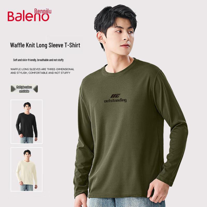 Baleno Men s Waffle Knit Long Sleeve T-Shirt L