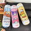 55cm Cartoon Anime Long Plushies Kuromi My Melody Cinnamoroll Japanese Style Printed Pattern Cylindrical Plush Toy Washable