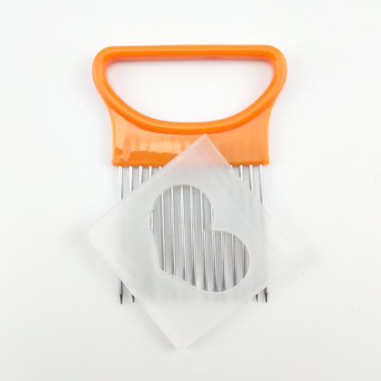 Stainless Steel Multifunctional Onion Holder & Cutter Kitchen Tool