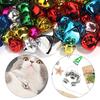 20-30pcs/bag 15/20/25/30mm Mix Color Jingle Bells Christmas Bell Charm Beads Metal Bells For Christmas Festival Party Decoration
