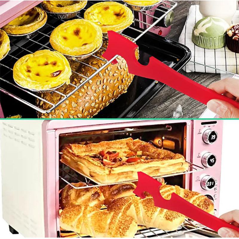1PC New Kitchen Oven Push Stick Air Fryer Silicone Baking Utensils Tools Creative Kitchen Utensils