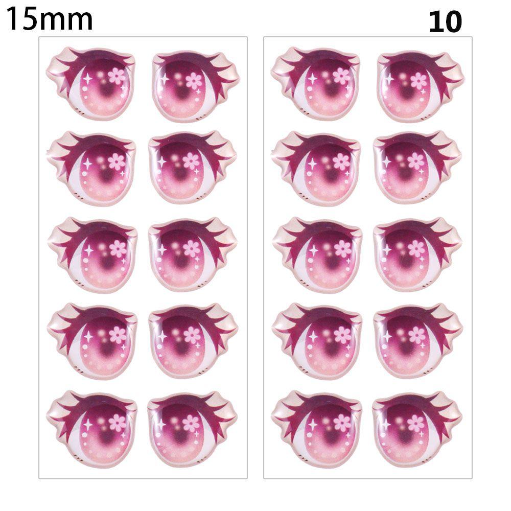 Toys DIY Doll Accessories Face Organ Paster Clay Decals Love Cute Sticker Cartoon Eyes Stickers