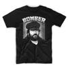 Zwart shirt zacht en ademend katoen alle seizoenen Westerse dagelijkse kleding Unisex Bud Spencer bedrukt T-shirt retro pilootpatroon