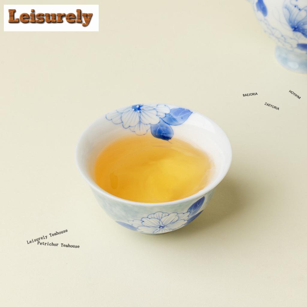 1pc/lot Hand-painted Butterfly Flower Teacup Antique Tea Bowl Beautiful Tea Cup Tea-tasting Meditation Cup Jianzhan Cups 81ml
