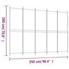 VidaXL Cloison de Séparation 5 Panneaux Séparateur de Pièce Pliable Diviseur Écran d'Intimité Paravent Décoration Salon 350218