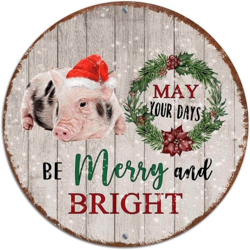 Hexenbesen Halloween Schild, Runde Aluminium Wandplakette 20x20cm