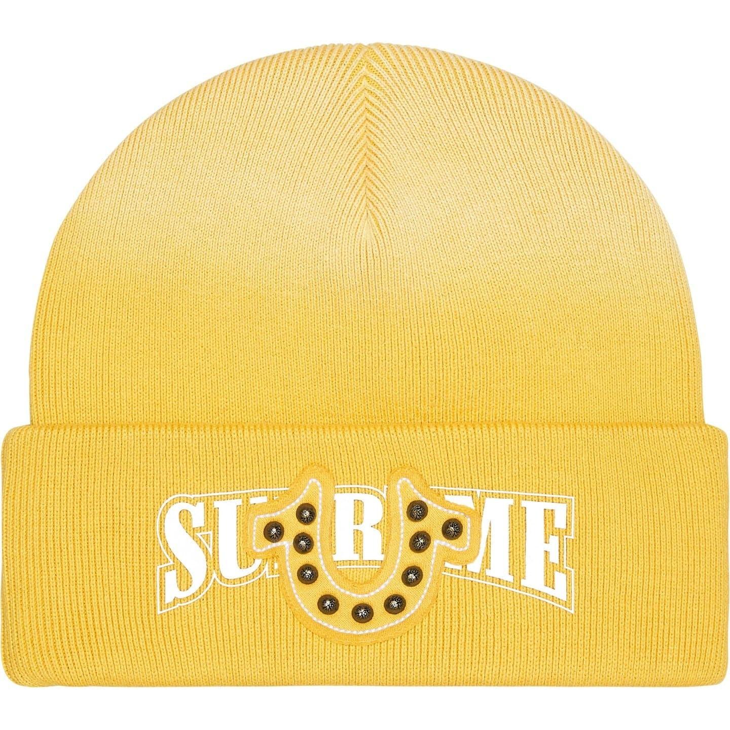 Supreme True Religion Beanie Yellow One-Size