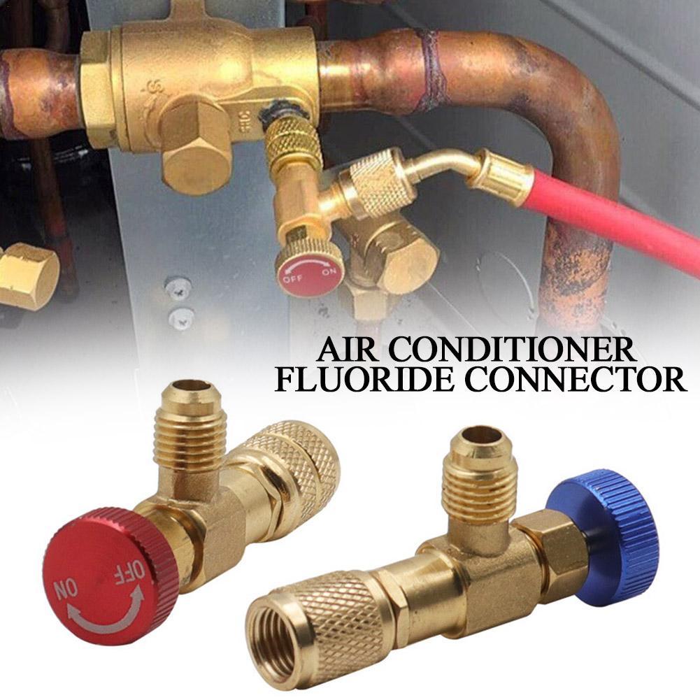 

Liquid Safety Valve R410A R22 Air Conditioning Refrigerant 1/4 Liquid Safety Valve Hose R22 Adapter Hand Tool Parts