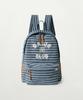 Satur Classic Stripe Backpack Blue