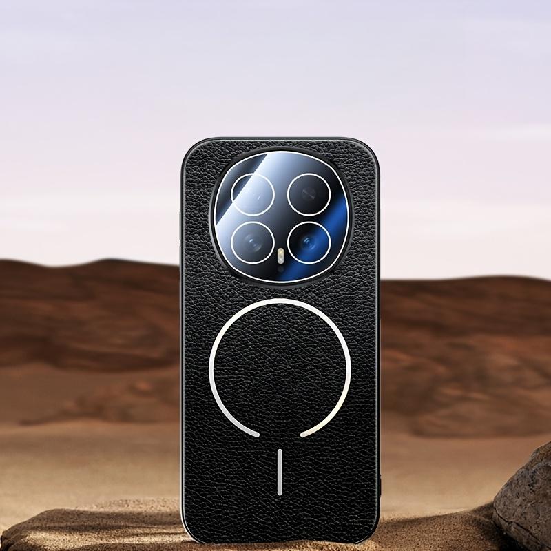 High-End Luxus Leder mit Litschi-Textur für Magsafe Hülle für Honor Magic 8 Pro 8 Magnetisches kabelloses Laden Kameraschutz Stoßfeste Hülle Funda