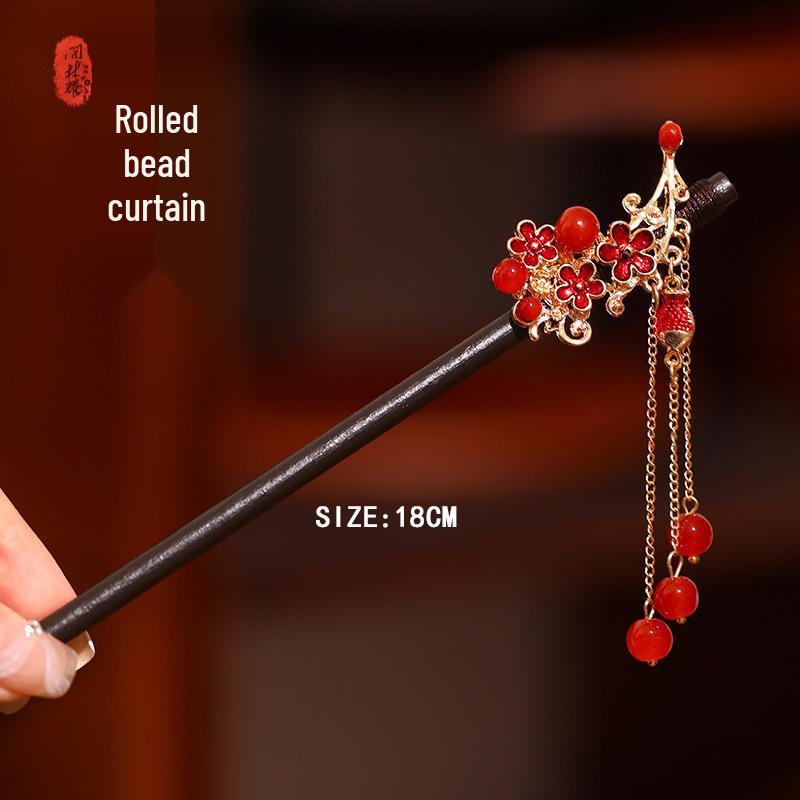 Maiglöckchen Quasten Haarnadel für Damen: Elegante Hanfu-Kopfbedeckung im antiken Stil