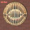 D Flat Pc Vintage Round Metal Bullet Size Comparison Chart D Flat Iron Sign withLR To Caliber Markings Nostalgic