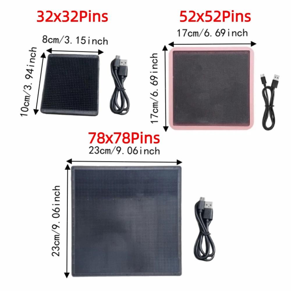 2.6mm Beads LED Perler Beads Board Heat Resistant Light Up Pegboard  Puzzle Making