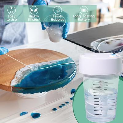 Auto Resin Mixer,High Efficiency, Minimum Bubble,Hands-Easy Clean Epoxy Mixer, for Silicone Molds, Resin Molds and DIY