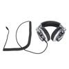 Headset HeadMounted Hifi Rotating Foldable Studio Monitor Headphones for VR Room Recording Gaming(Silver )