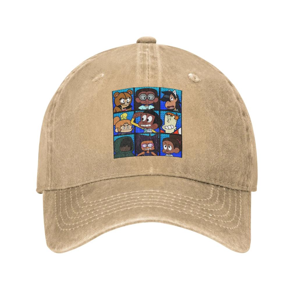 Craig of the Creek Characters Blue Denim Fabric Cap Casual Baseball Caps Adjustable Hat Summer Unisex Baseball Hats