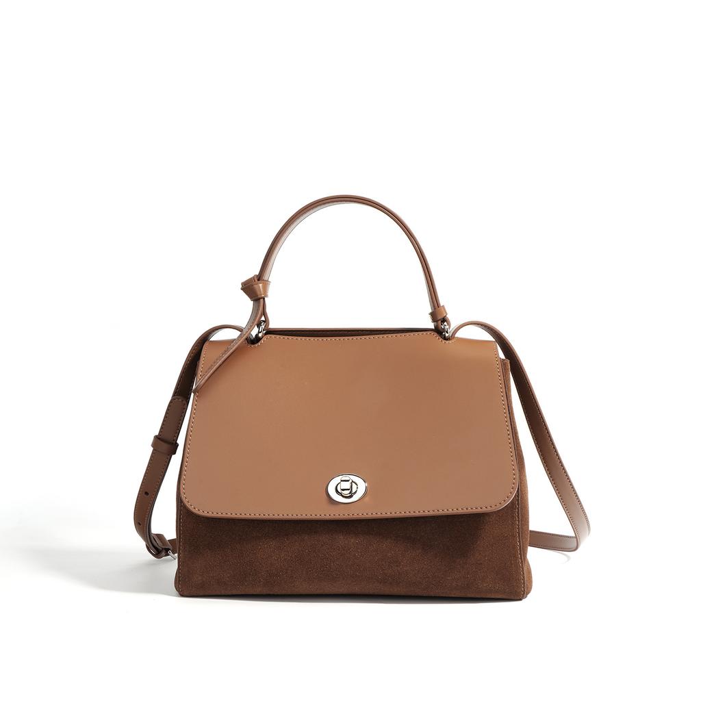 Leder Handtasche Modisch und Vielseitig Ein Schultertasche Crossbody Tasche Große Kapazität Temperament High-End Damen Tasche