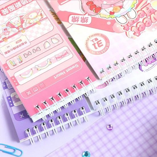 Hayoung's Princess Play Season 1 Dress Up Sticker Set of 31, a popular character in Korea