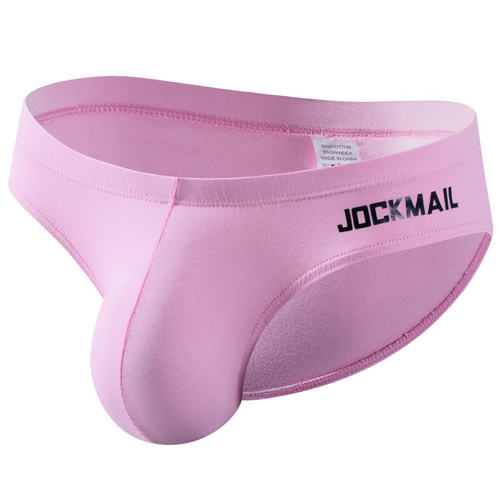 Slips JOCKMAIL Baumwolle Niedrige Taille Sport Atmungsaktiv Komfort Großer Hodensack Alltags-Herren-Slips Unterwäsche