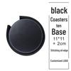 Custom PU Leather Tea Coasters with Hand-Sewn Edges and Insulation Pad, Featuring Your Enterprise Logo.
