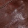 San Giorgio Leather Clutch Glossy Brown with Handle One Size [Triangolo] [Outlet Item] - Italian-made Bag, Leather, Strap, Men's,