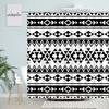 Creative Geometric Shower Curtains Retro Ethnic Style Design Pattern Print Modern Nordic Boho Bathroom Decor Bath Curtain Hooks