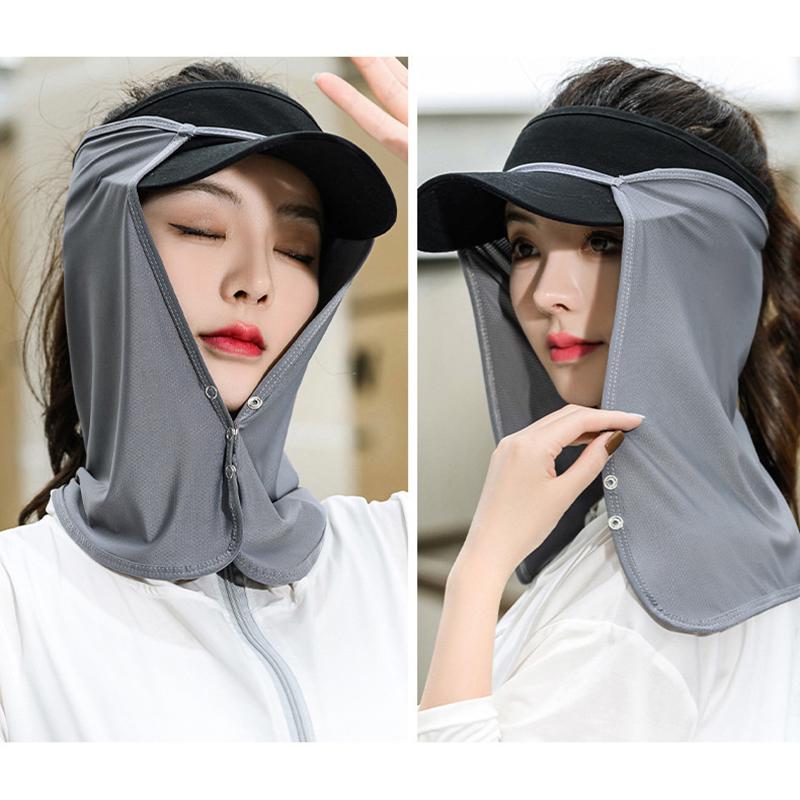 Quick Drying Fishing Cap Face Neck Sunshade Masks Cap Uv Protection Visor Headwear For Outdoor Sport Golf Hiking Veil Travel Hat