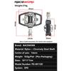 RACEWORK MTB Bike Lock Pedal For Shimano SPD System Nylon Body + Chrome Molybdenum Steel Core Double-sided Locking Footrest