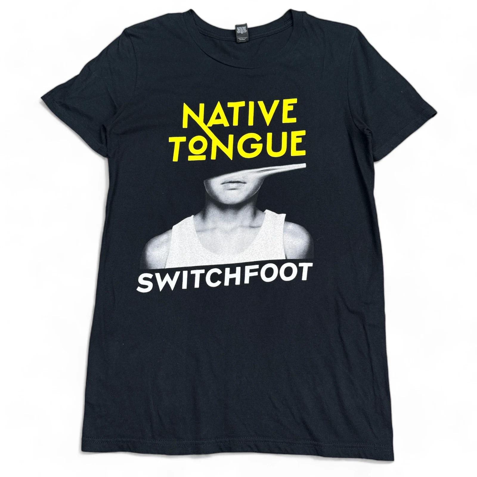 

Switchfoot Native Tongue T Shirt Adult Size Small Black Vintage Style Band Tee 3XL