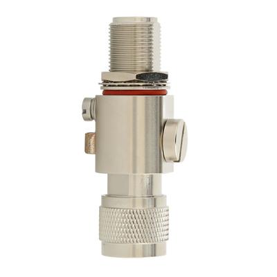Blitzableiter, 200 W DC 0 MHz bis 6 GHz IP67 wasserdichter Koaxialableiter vom Typ N für den Innen- und Außenbereich
