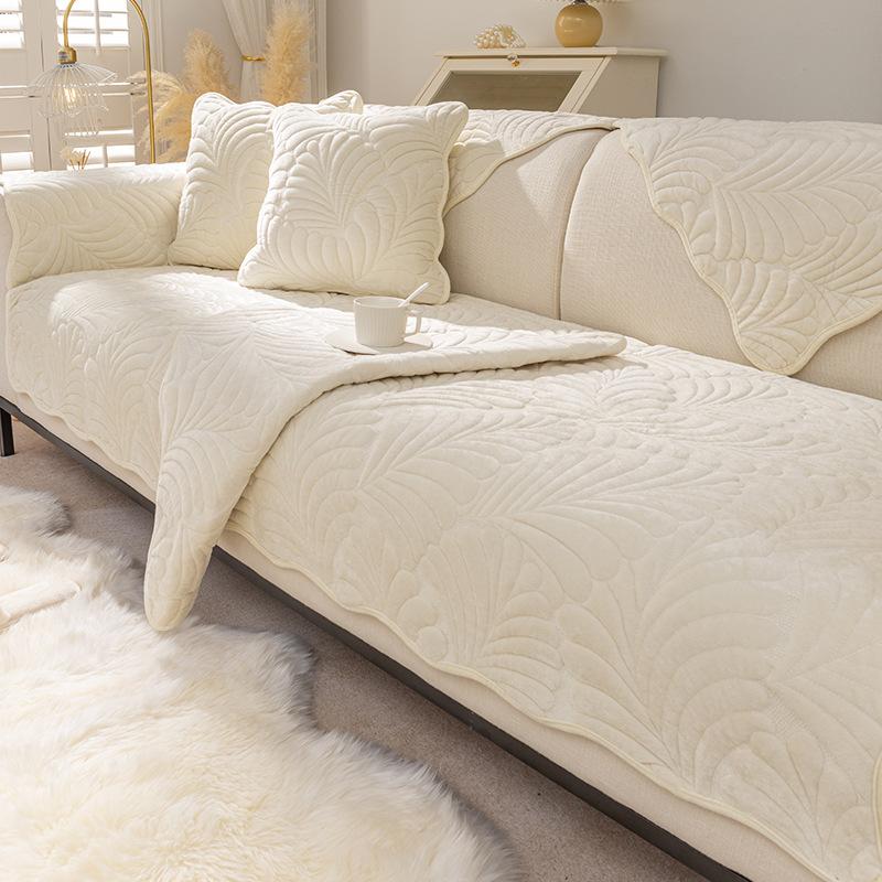 Nordisches Sofakissen Vier Jahreszeiten Universal Rutschfest Plüsch Kissenbezug Einfach Modern Winter Sofabezug Bezug Voller Bezug