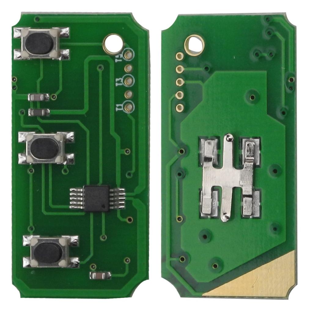 Klíčenka s 3 tlačítky a dálkovým ovládáním 433 MHz Vhodné pro Ford Focus Mondeo Fiesta S Max