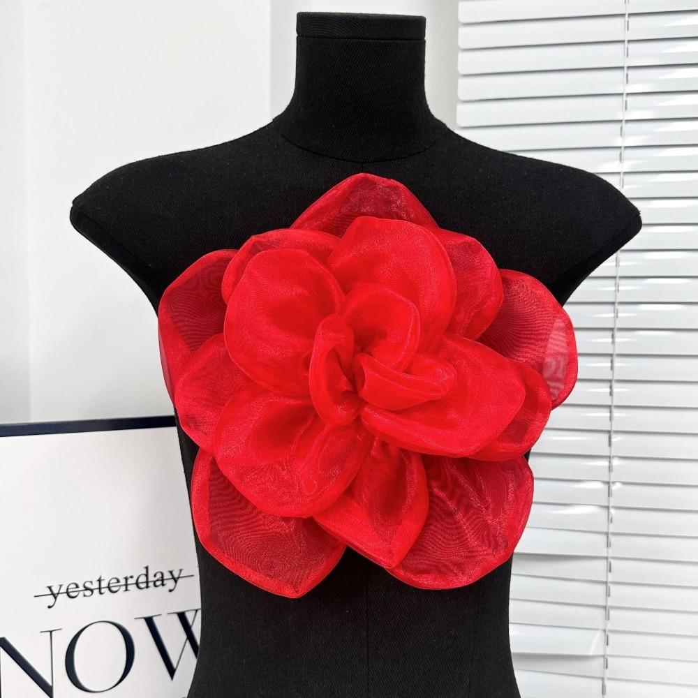 New 3D Chest Flower Removable Clothes Decoration Brooch Accessories DIY Wedding Dress Dress Decoration