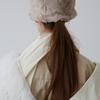 AWESOME NEEDS LOW LAMPSHADE HAT_BEIGE