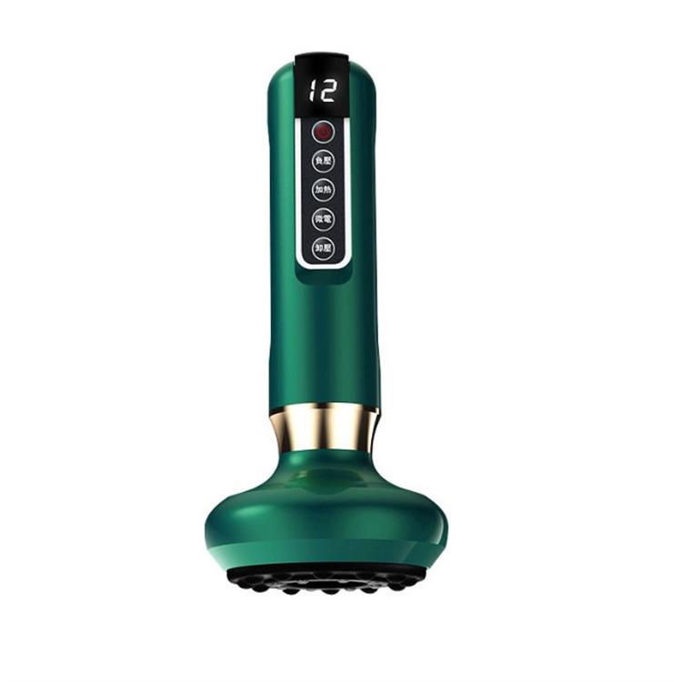 Smart Electric Guasha Cupping Device with Negative Pressure, Large Suction, and Bianstone Hot Compress