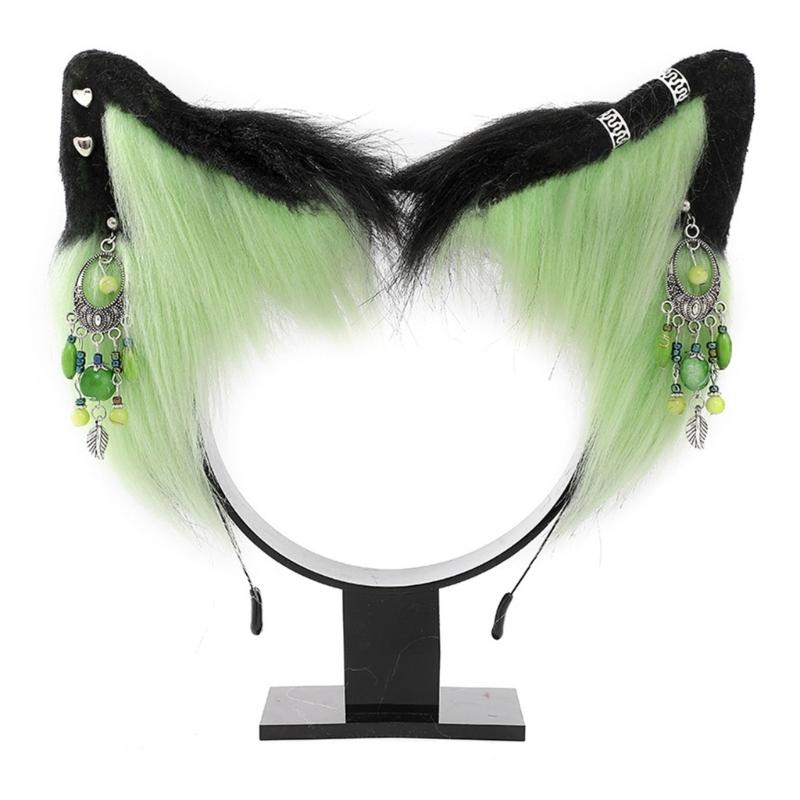 Sexy Foxes Bunny Ear Headband Lolita Cosplay Beast Ears Hair Hoop Anime Cosplay Props Furry Masquerade Party Costume Hairband