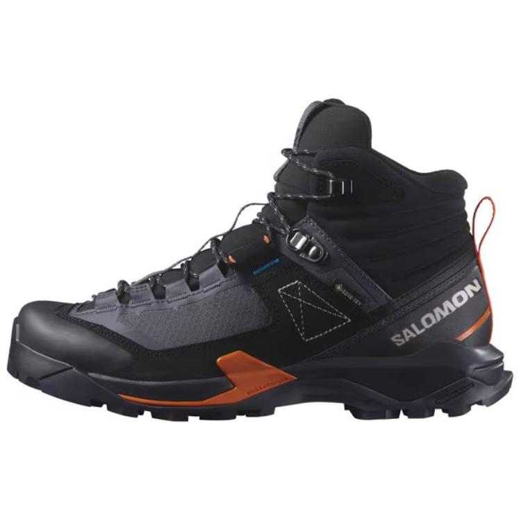 Salomon Gore-Tex Comfortable Non-Slip Durable High-Top Hiking Shoes Women Hiking Shoes Black L47567200