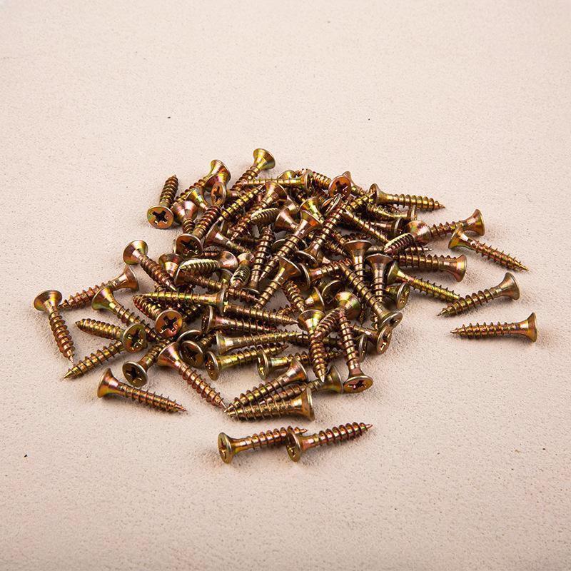 520Pcs M3.5 Countersunk Head Self-Tapping Screws Kit Color Galvanized Screw Set For Woodworking Industrial Home Decoration