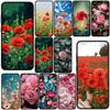 Cover for Samsung Galaxy S22 S21 S20 Fe Ultra S9 Plus + A13 A22 M21 M31 M55 M15 Phone Case Peony Rose Poppys Flower Bloom