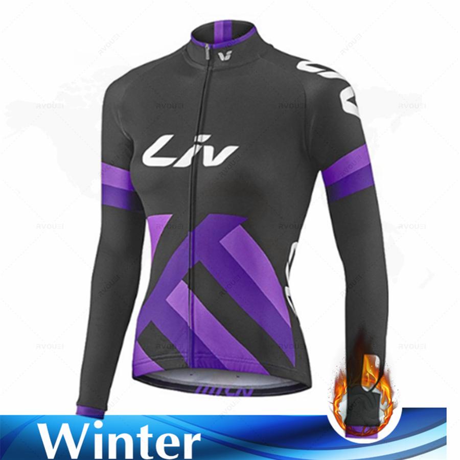 Velvet Warm Cycling Suit Set Women Fashion Long Sleeves Cycling Jersey Set Thermal Fleece Female MTB Road Bike Mallot Ciclismo Hombre