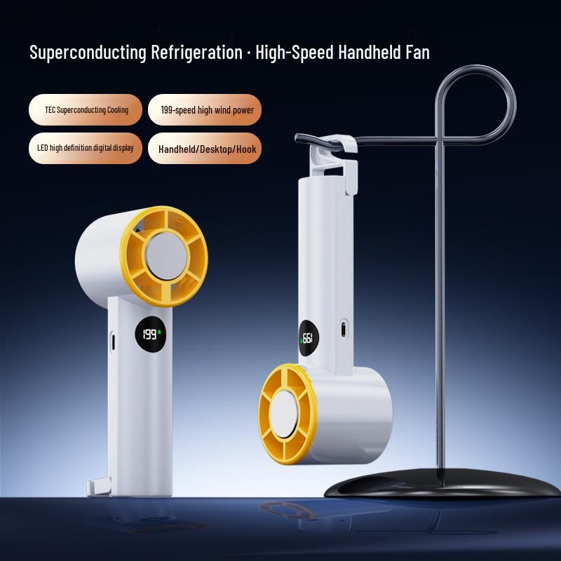 Portable Rechargeable Mini Fan with Ice Pack for Cooling