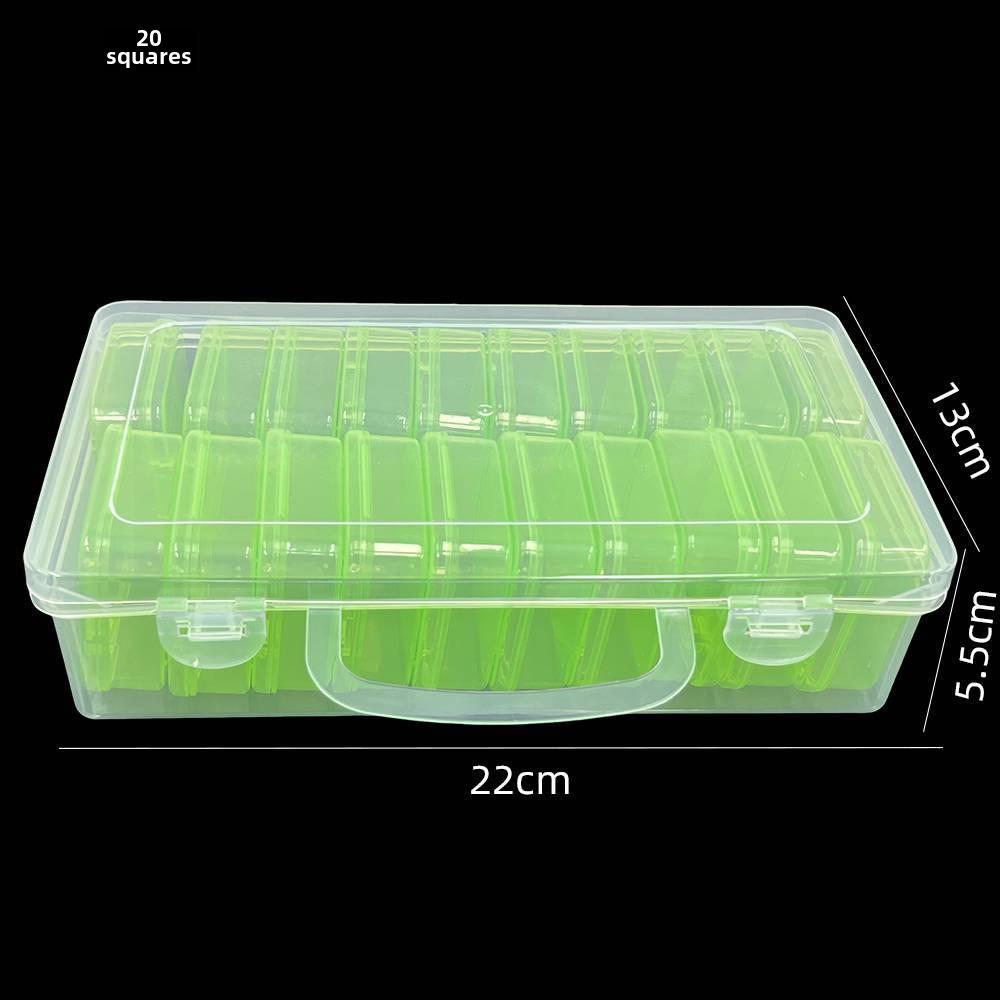 14-секционная прозрачная пластиковая коробка для хранения бусин и аксессуаров 1170₽