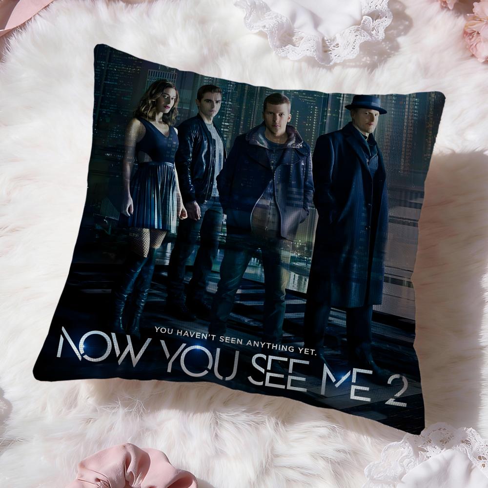 Movie N-Now You See MeS Cushion Cover Premium Comfort Reversible Pillow Cove -Two in One Design for Any Room & Car Interior