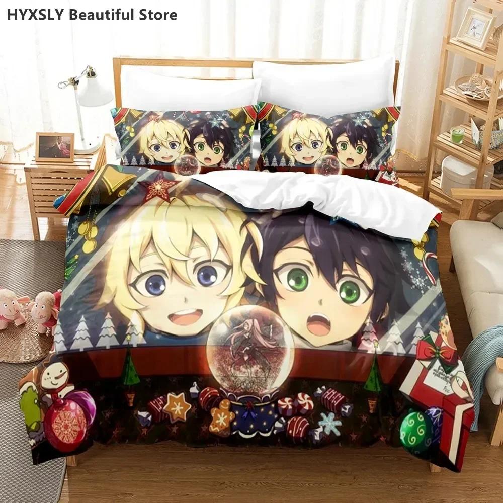Comforter New 3D Print Seraph Of The End Comfortable Duvet Bedding Set Children Bedroom Decoration Home Textile