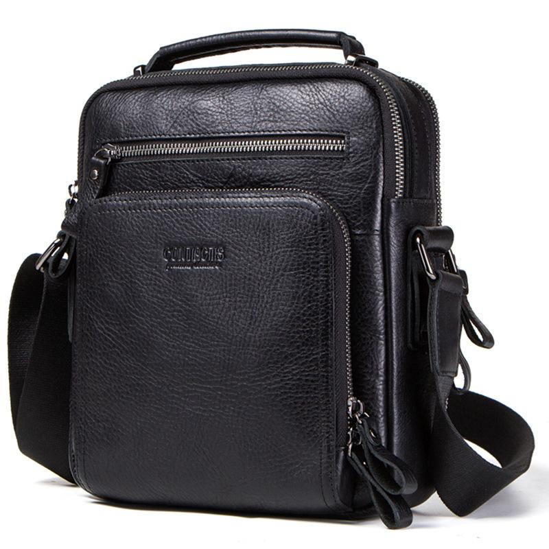 Genuine Leather Messenger Bags Men's Shoulder Bag