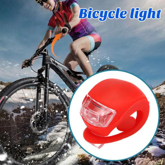 2Pcs Bike Light Lightweight Waterproof Bicycle Frog Lights Super Bright Simple Installation Night Riding Cycling Bicycle Tail Light