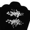 2PCS Crystal Shoe Clips Wedding Bridal Shoe Buckles Rhinestones Shoe Flowers for Party Decoration Wedding Craft Acces